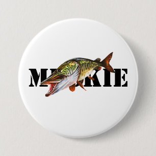 Muskie 7.5 Cm Round Badge