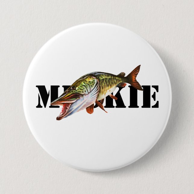 Muskie 7.5 Cm Round Badge (Front)
