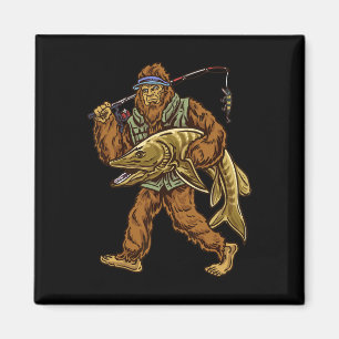 Muskie Fishing Bigfoot Musky Hunting Fishermen 1 Magnet