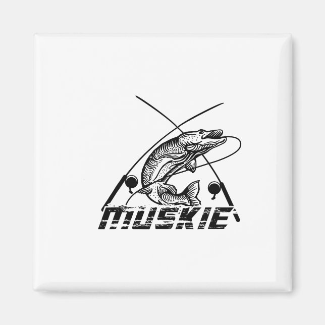 Muskie Fishing  Magnet (Front)