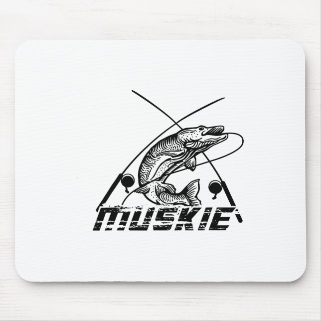 Muskie Fishing  Mouse Mat (Front)