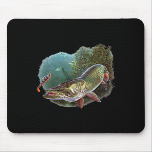 Muskie Hunter Musky Fisherman Fly Fishing Lure Nov Mouse Mat