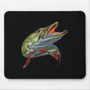 Muskie Hunter Musky Fisherman Lure Fly Fishing Nov Mouse Mat