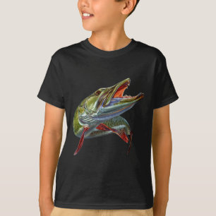 Muskie Hunter Musky Fisherman Lure Fly Fishing Nov T-Shirt