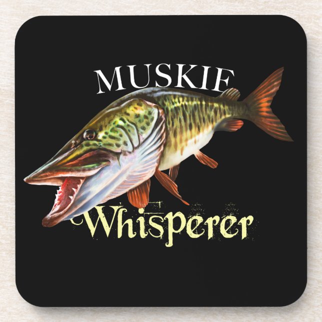 Muskie Whisperer Coaster (Front)