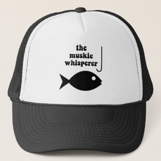 muskie whisperer fishing trucker hat