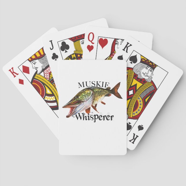 Muskie Whisperer Playing Cards (Back)