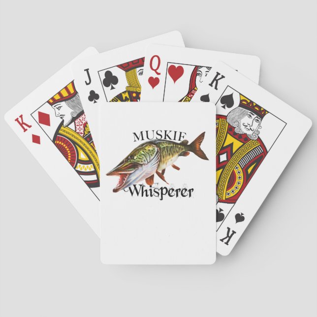 Muskie Whisperer Playing Cards (Back)