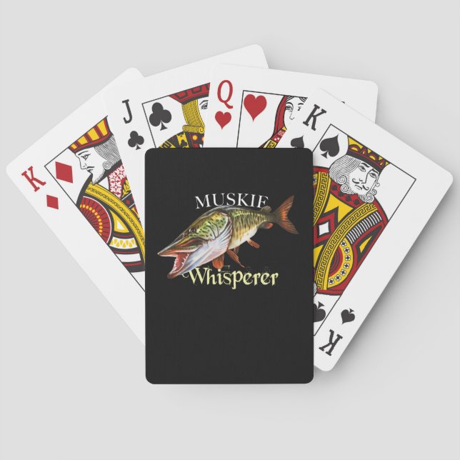Muskie Whisperer Playing Cards (Back)