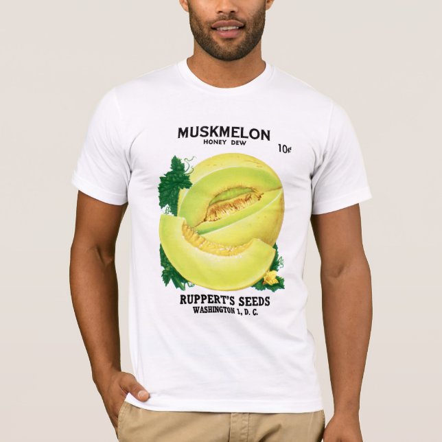 Muskmelon ( Honey Dew) Seed Packet Label T-Shirt (Front)