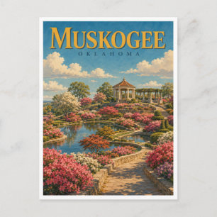 Muskogee Oklahoma Honour Heights GeoSaga Postcard