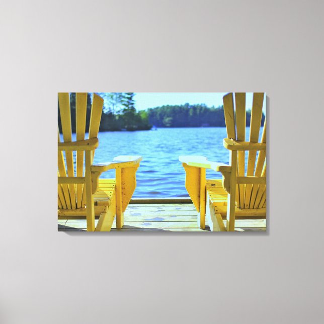 Muskoka Chair Canvas Print (Front)