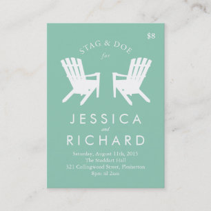 Muskoka Chair Stag and Doe Ticket // Turquoise