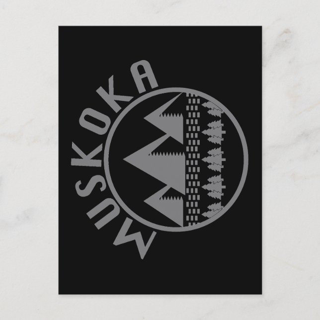 Muskoka Design - Square Stickers Postcard (Front)