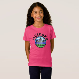 Muskoka Design (Version 2) - Girls' Fine Jersey T- T-Shirt