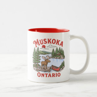 Muskoka Lake Ontario Canada Two-Tone Coffee Mug