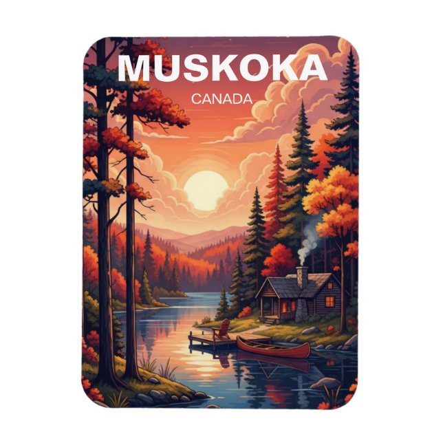 Muskoka Ontario Canada Magnet (Vertical)