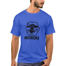 Muskoka Ontario Kayaker - Basic Dark T-Shirt