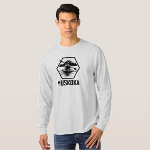 Muskoka Ontario Kayaker - Basic Long Sleeve T-Shir T-Shirt