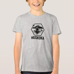 Muskoka Ontario Kayaker - Bella+Canvas Youth Tri-b Tri-Blend Shirt