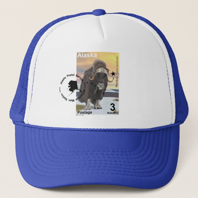 Muskox Souvenir Trucker Hat (Front)