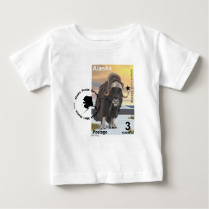 Muskox Stamp Souvenir Baby T-Shirt