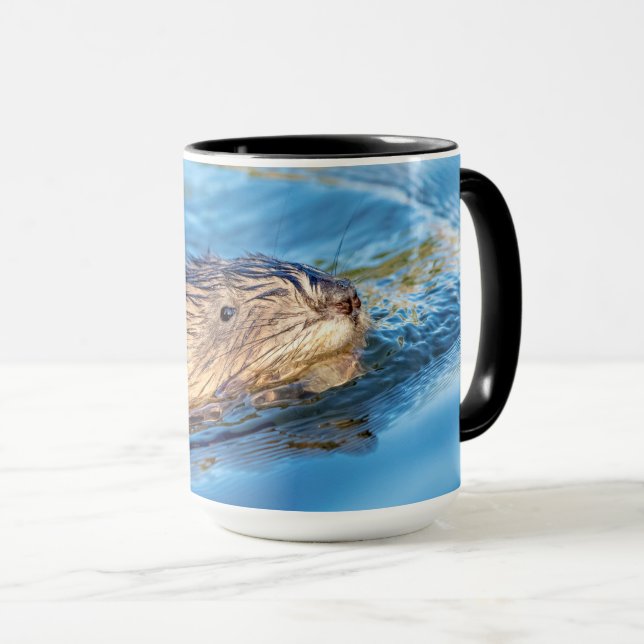 Muskrat at Vassar Farms Ecological Preserve Mug (Front Right)