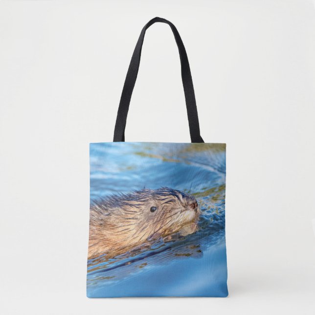 Muskrat at Vassar Farms Ecological Preserve Tote Bag (Front)