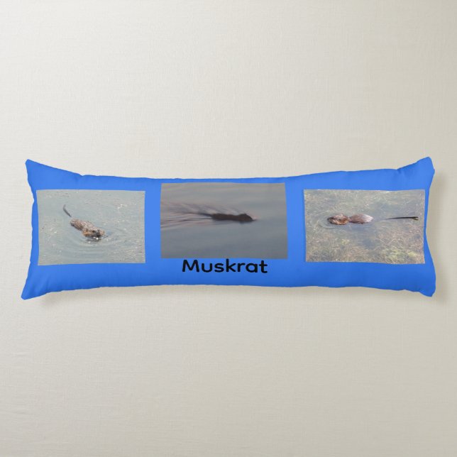 Muskrat Body Pillow (Front)