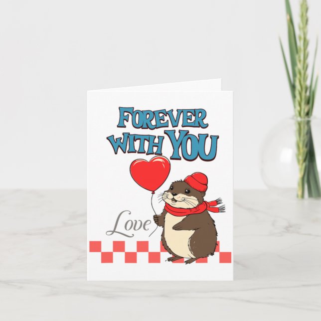 Muskrat Love Forever With You  Card (Front)