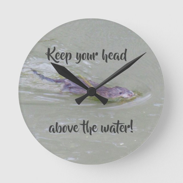 Muskrat Round Clock (Front)