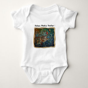 MUSKY Bucktl Bordered Baby Bodysuit