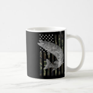 Musky Fishing Camouflage Flag Muskie  Coffee Mug