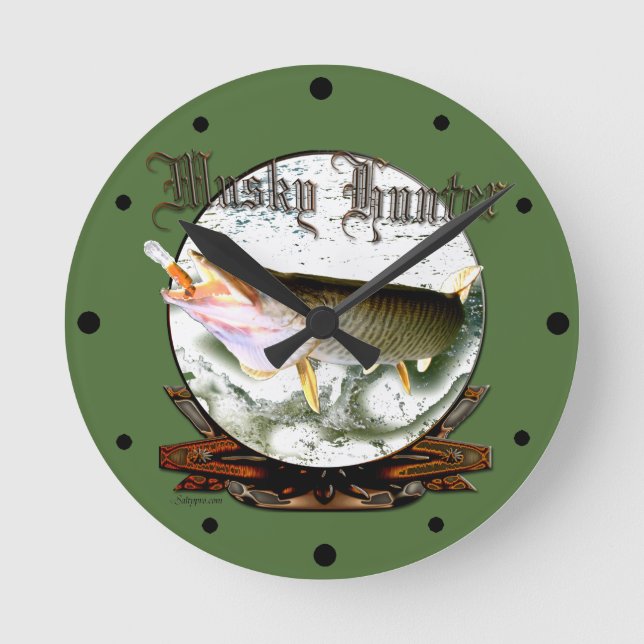 Musky hunter 1 round clock (Front)