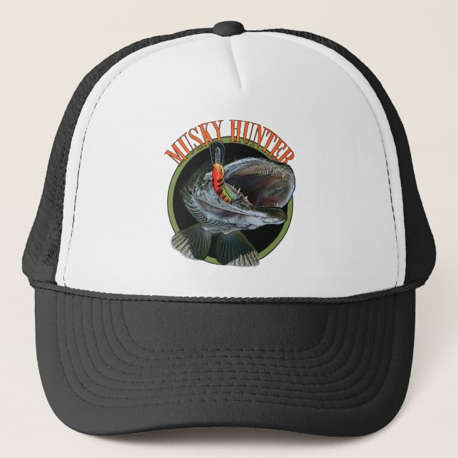 Musky hunter 7 trucker hat (Front)