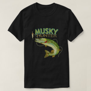 Musky Hunter Fisherman Trendy Design  T-Shirt