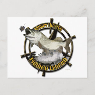 Musky Hunter legend Postcard