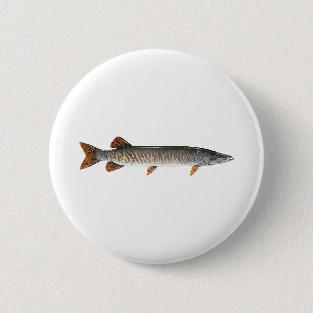 Musky - Muskellunge 6 Cm Round Badge (Front)