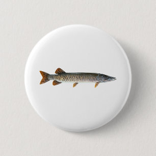 Musky - Muskellunge 6 Cm Round Badge