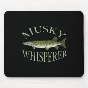 Musky Muskellunge Fish Illustration Art Fishing An Mouse Mat