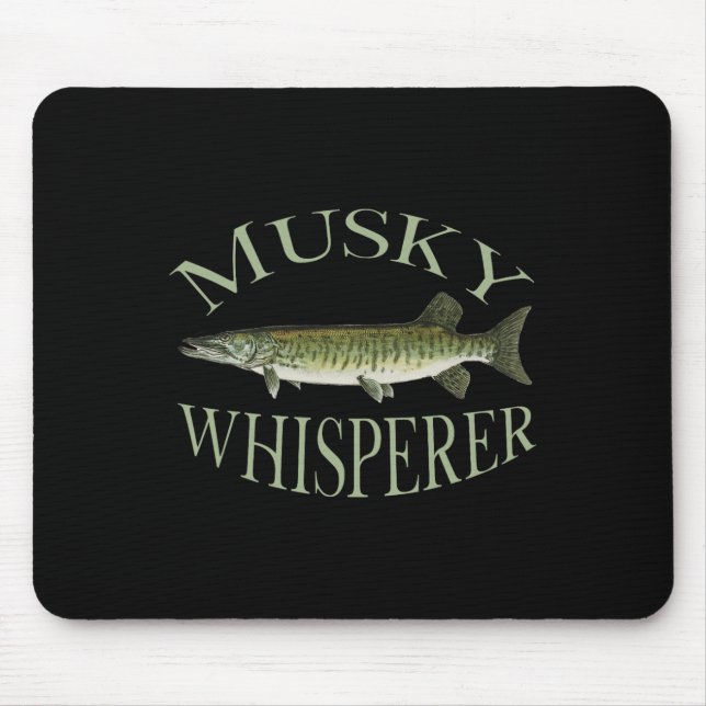 Musky Muskellunge Fish Illustration Art Fishing An Mouse Mat (Front)
