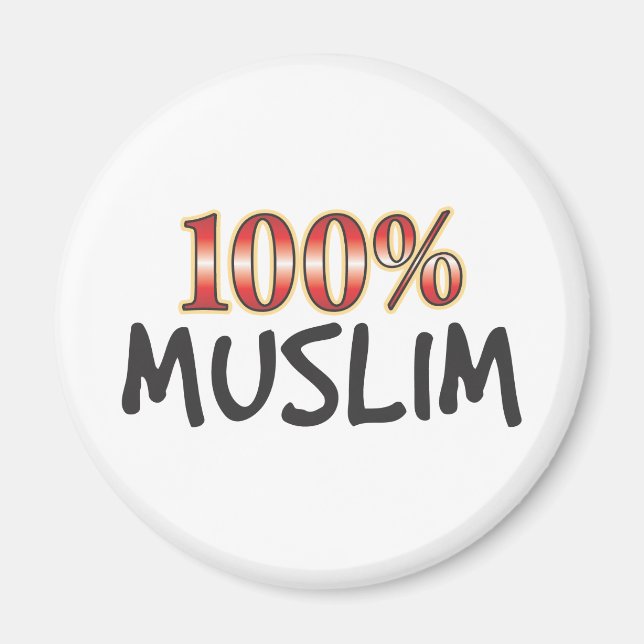Muslim 100 Percent Magnet (Front)