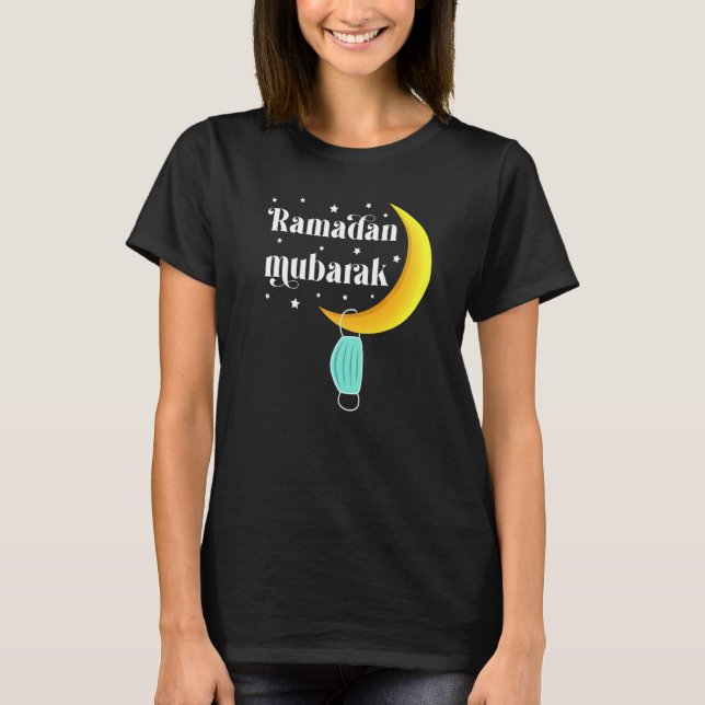 Muslim 2022 Ramadan Kareem Mubarak Face Mask T-Shirt (Front)