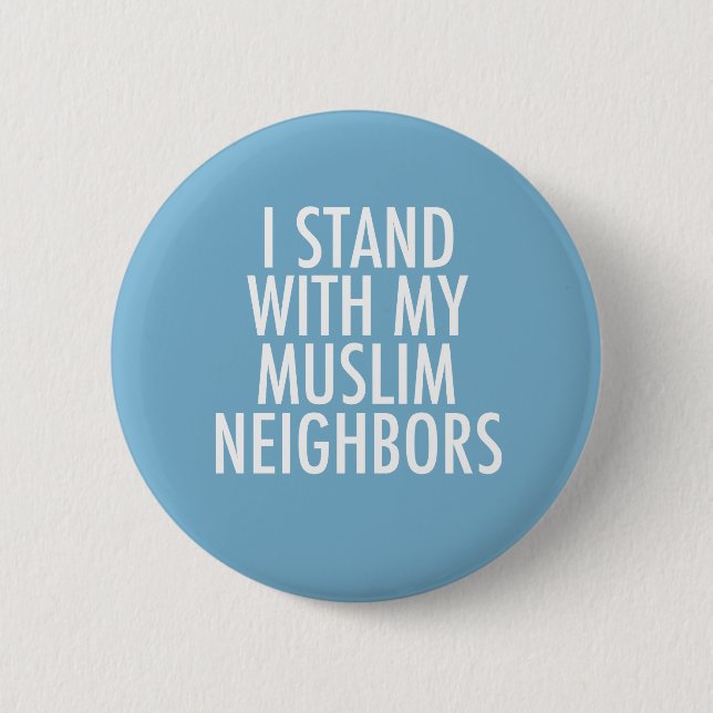 Muslim Ally Anti Immigration Ban 6 Cm Round Badge (Front)