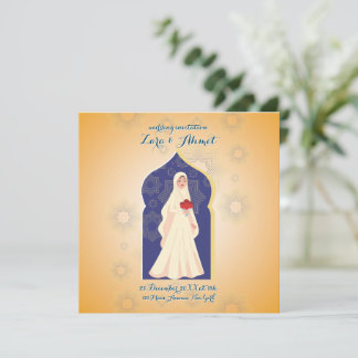 Muslim bachelorette invitation