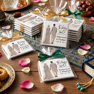Muslim Bride Groom Illustration Quran Quote Magnet