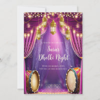 Muslim Dholki invitations & Mehndi invites