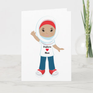 Muslim Girl Mother's Day Card