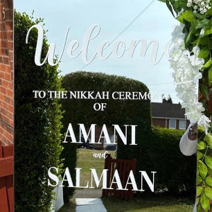 Muslim Islamic Wedding Nikkah Sign Sticker
