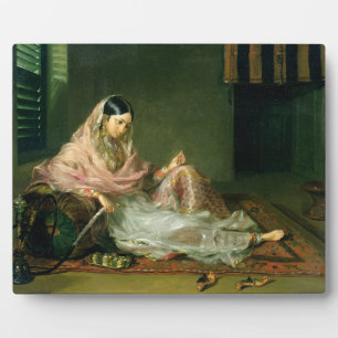 Muslim Lady Reclining, 1789 (oil on canvas) Plaque